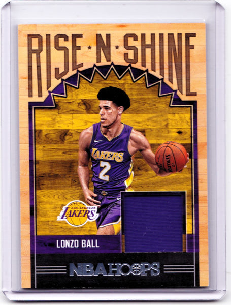 2017-18 Panini NBA Hoops - Rise N Shine Memorabilia #RS-LBL Lonzo Ball