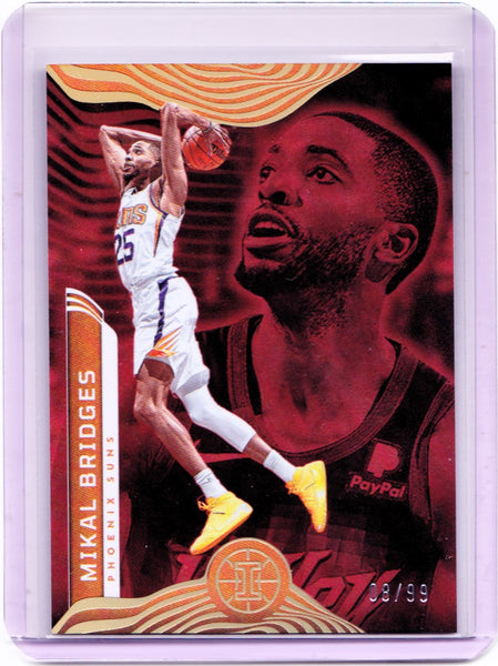 2021-22 Panini Illusions - Trophy Collection Red #95 Mikal Bridges /99