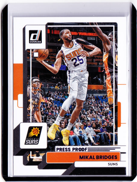 2022-23 Panini Donruss - Purple Press Proof #135 - Mikal Bridges /199