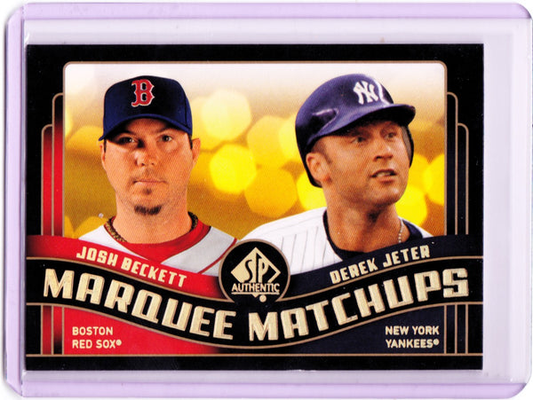 2008 SP Authentic - Marquee Matchups #MM-2 Derek Jeter, Josh Beckett