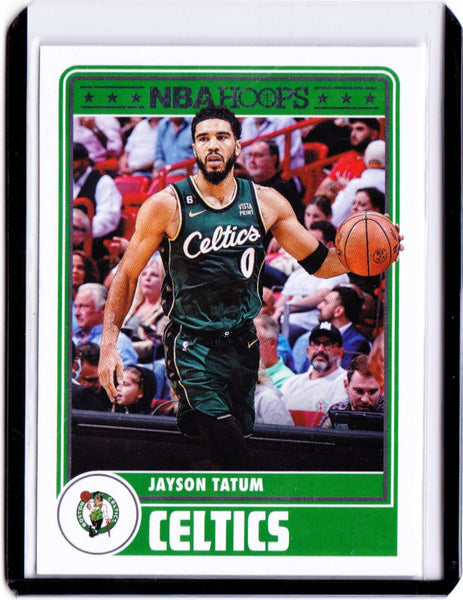2023-24 Panini NBA Hoops #287 Hoops Tribute - Jayson Tatum