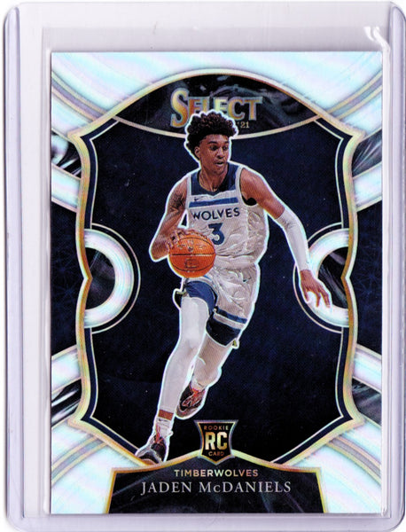2020-21 Panini Select - Silver Prizm #88  Concourse - Jaden McDaniels RC