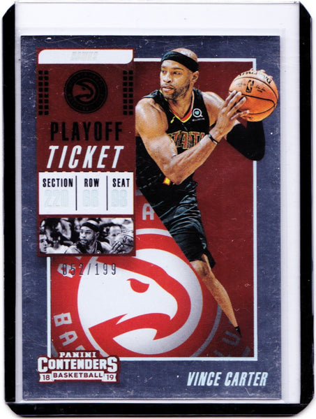 2018-19 Panini Contenders - Playoff Ticket #22 Vince Carter /199