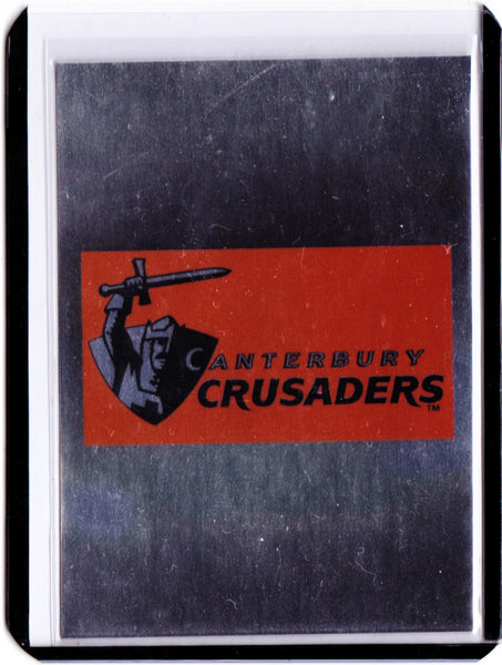 1996 Card Crazy Authentics NPC Rugby Union Superstars - Super 12 Logo #S4 Canterbury Crusaders