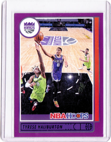 2021-22 Panini NBA Hoops - Purple #108 Tyrese Haliburton