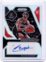 2023-24 Panini Prizm - Rookie Signatures - Silver Prizm #RSI-RUP Rayan Rupert