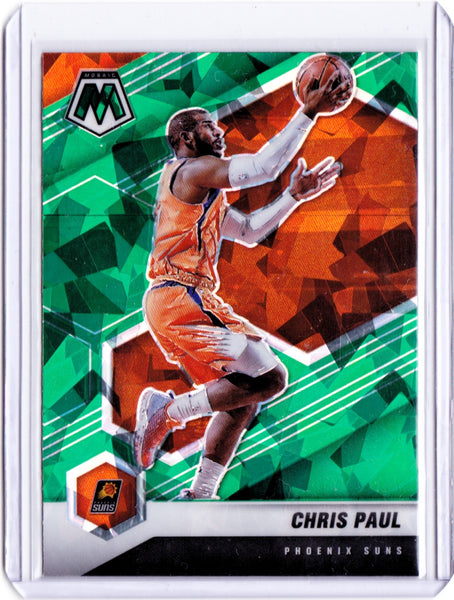 2020-21 Panini Mosaic - Mosaic Green Ice Prizm #92 Chris Paul