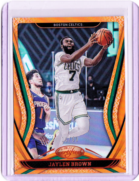 2020-21 Panini Certified - Mirror Orange #67 Jaylen Brown /99