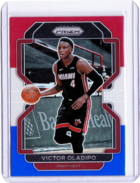 2021-22 Panini Prizm - [Base] - Red White & Blue Prizm #24 Victor Oladipo