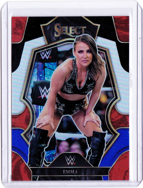 2023 Panini Select WWE - Black & Blue Prizm #133 Premier Level - Emma /49