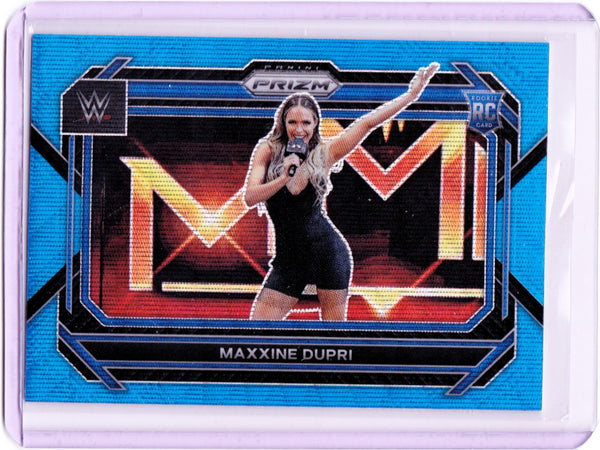 2023 Panini Prizm WWE  - Blue Wave Prizm #85 Maxxine Dupri RC