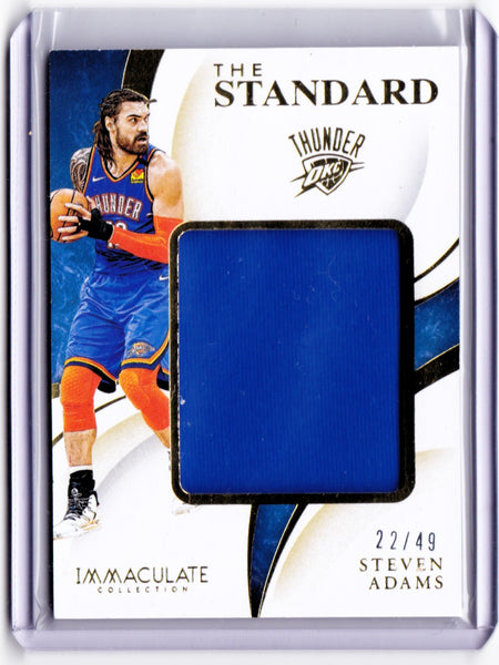 2019-20 Panini Immaculate Collection - The Standard Relics #ST-STA - Steven Adams /49