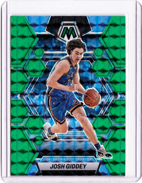 2022-23 Panini Mosaic - Green Mosaic Prizm #129 Josh Giddey