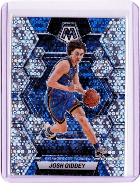 2022-23 Panini Mosaic - Silver Fast Break Prizm #129 Josh Giddey