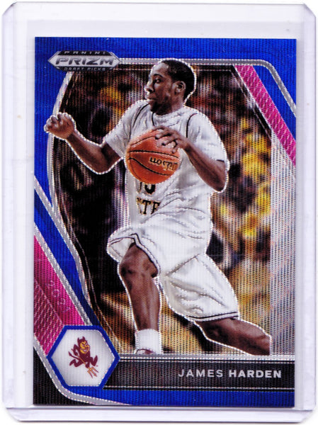 2021-22 Panini Prizm Draft Picks - Blue Wave Prizm #53 James Harden /249