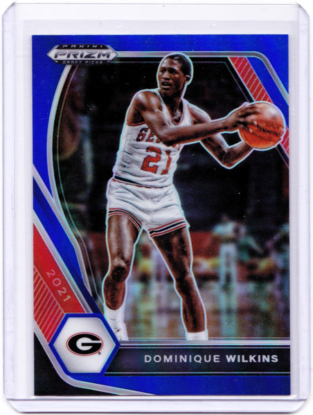 2021-22 Panini Prizm Draft Picks - Blue Prizm #93 Dominique Wilkins /199