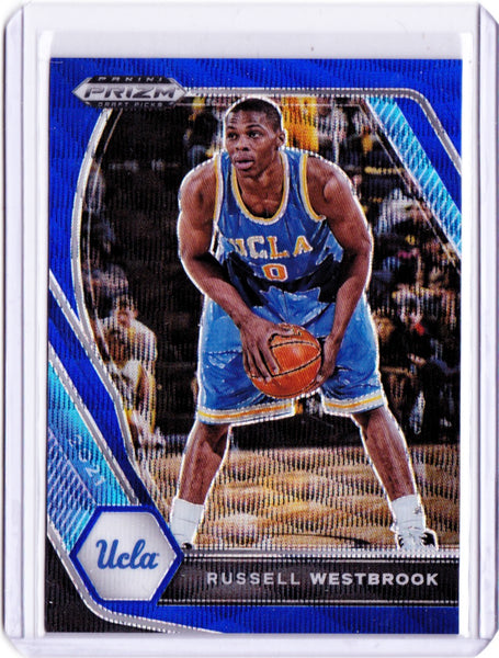 2021-22 Panini Prizm Draft Picks - Blue Wave Prizm #54 Russell Westbrook /249