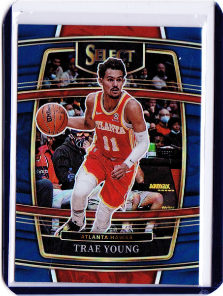 2021-22 Panini Select - Blue Prizm #26 Concourse - Trae Young