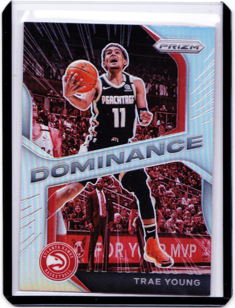 2020-21 Panini Prizm - Dominance - Silver Prizm #25 Trae Young