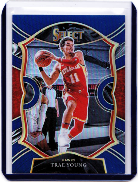 2020-21 Panini Select - Retail Blue Prizm #2 Concourse - Trae Young