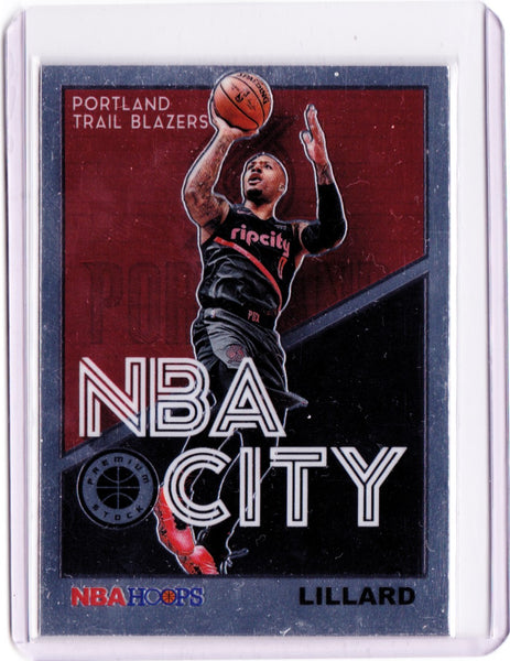 2019-20 Panini NBA Hoops Premium Stock - NBA City #6 Damian Lillard