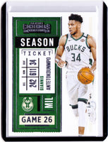2020-21 Panini Contenders #99 Season Ticket - Giannis Antetokounmpo