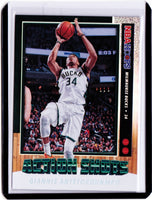 2019-20 Panini NBA Hoops - Action Shots #25 Giannis Antetokounmpo