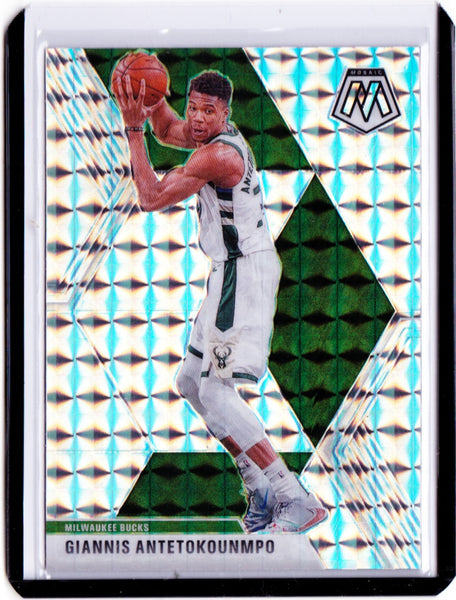 2019-20 Panini Mosaic - Silver Mosaic Prizm #75 Giannis Antetokounmpo