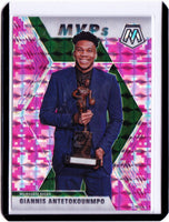 2019-20 Panini Mosaic - Pink Camo Prizm #297 MVPs - Giannis Antetokounmpo