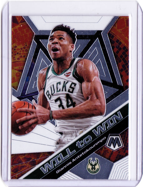 2019-20 Panini Mosaic - Will to Win #12 Giannis Antetokounmpo