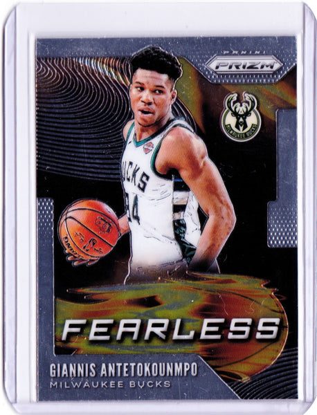 2019-20 Panini Prizm - Fearless #7 Giannis Antetokounmpo