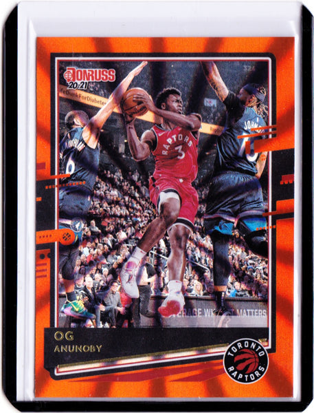 2020-21 Panini Donruss - Orange Laser #51 OG Anunoby