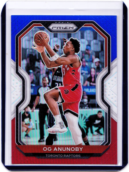 2020-21 Panini Prizm - Red White & Blue Prizm #211 OG Anunoby