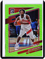 2021-22 Panini Donruss Optic - Lime Green Prizm #119 OG Anunoby /149