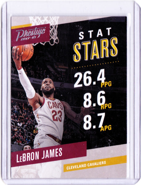 2017-18 Panini Prestige - Stat Stars #1 LeBron James