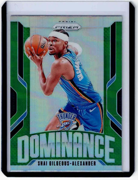 2024-25 Panini Prizm Dominance Green Prizm #11 Shai Gilgeous-Alexander
