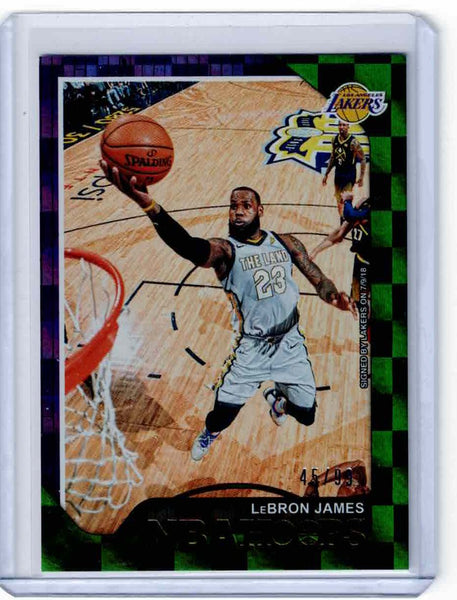 2018-19 Panini NBA Hoops Green #82 LeBron James /99
