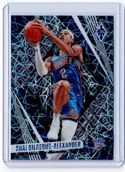 2023-24 Panini Phoenix Teal Lazer Phoenix #94 Shai Gilgeous-Alexander
