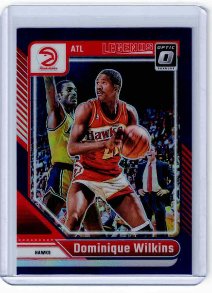 2024-25 Panini Donruss Optic Purple Prizm #238 Legends Dominique Wilkins
