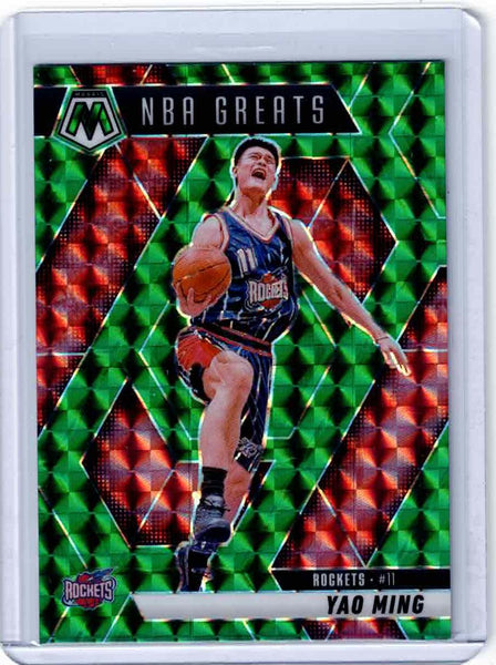 2024-25 Panini Mosaic Green Mosaic Prizm #294 NBA Greats Yao Ming