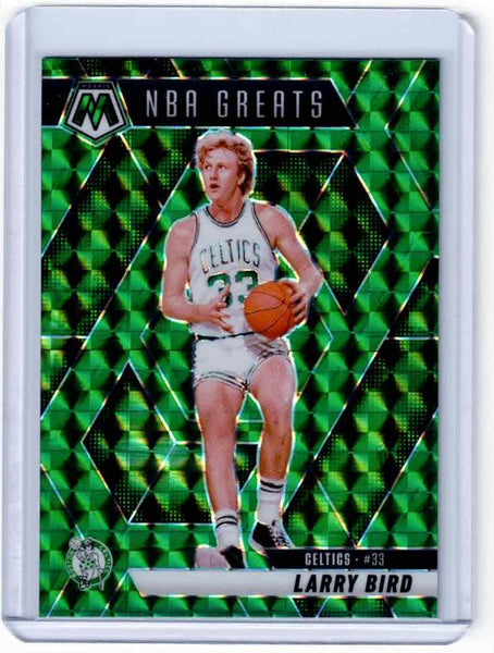 2024-25 Panini Mosaic Green Mosaic Prizm #299 NBA Greats Larry Bird