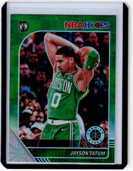 2019-20 Panini NBA Hoops Premium Stock Green Prizm #6 Jayson Tatum