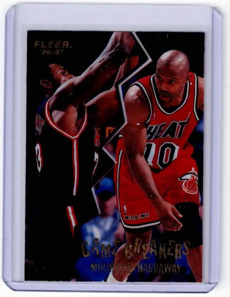 1996-97 Fleer - Game Breakers #7 Alonzo Mourning, Tim Hardaway