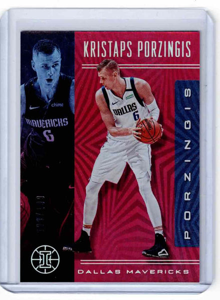 2019-20 Panini Illusions Trophy Collection Ruby #58 Kristaps Porzingis /199