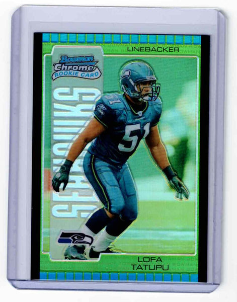 2005 Bowman Chrome Green Refractor #170 Lofa Tatupu /399