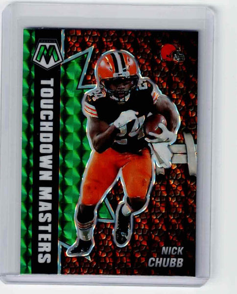 2021 Panini Mosaic - Touchdown Masters - Green Mosaic Prizm #TM-7 Nick Chubb