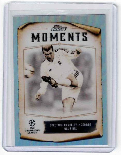 2022-23 Topps Finest UEFA Club Competitions - Finest Moments #FM-4 Zinedine Zidane