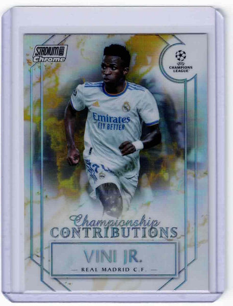 2021-22 Topps Stadium Club Chrome UCL - Championship Contributions #CC-VJ Vini Jr.