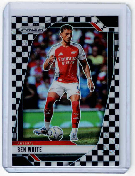 2024-25 Panini Prizm Premier League Black & White Checker Prizm #28 Ben White