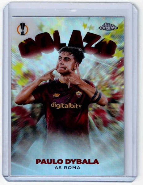 2022-23 Topps Chrome UEFA Club Competitions - Golazo #G-3 Paulo Dybala